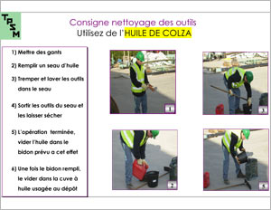 LE NETTOYAGE DES OUTILS